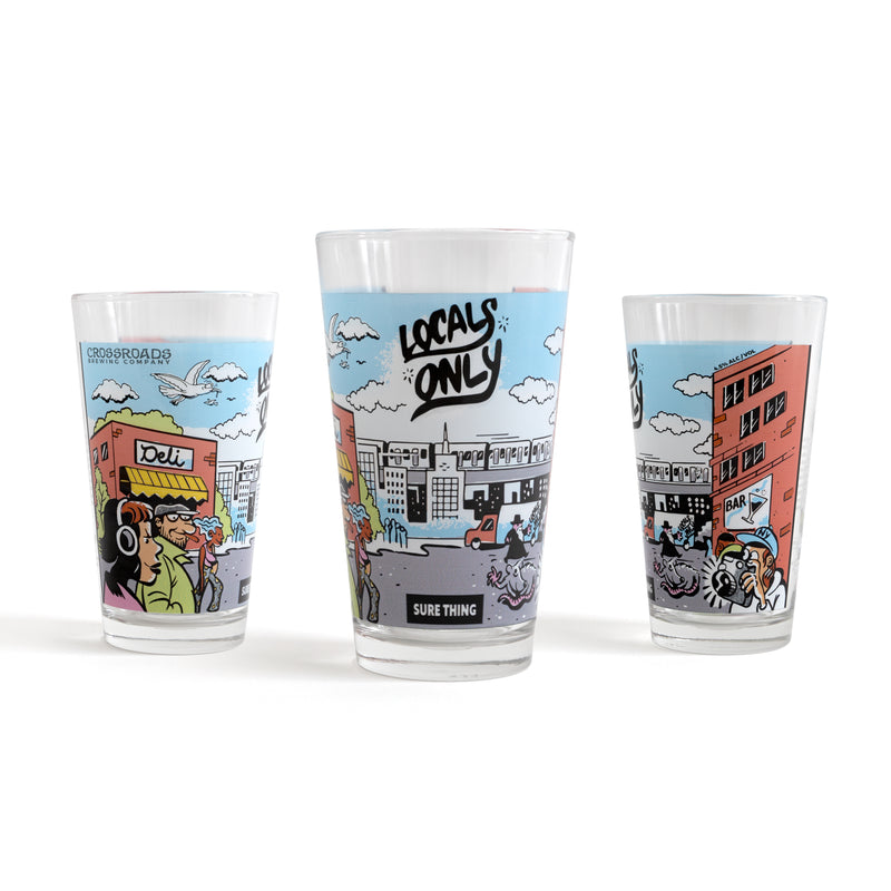 Locals Only Pint Glass