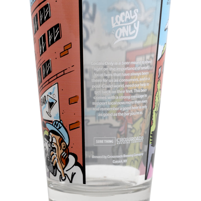 Locals Only Pint Glass