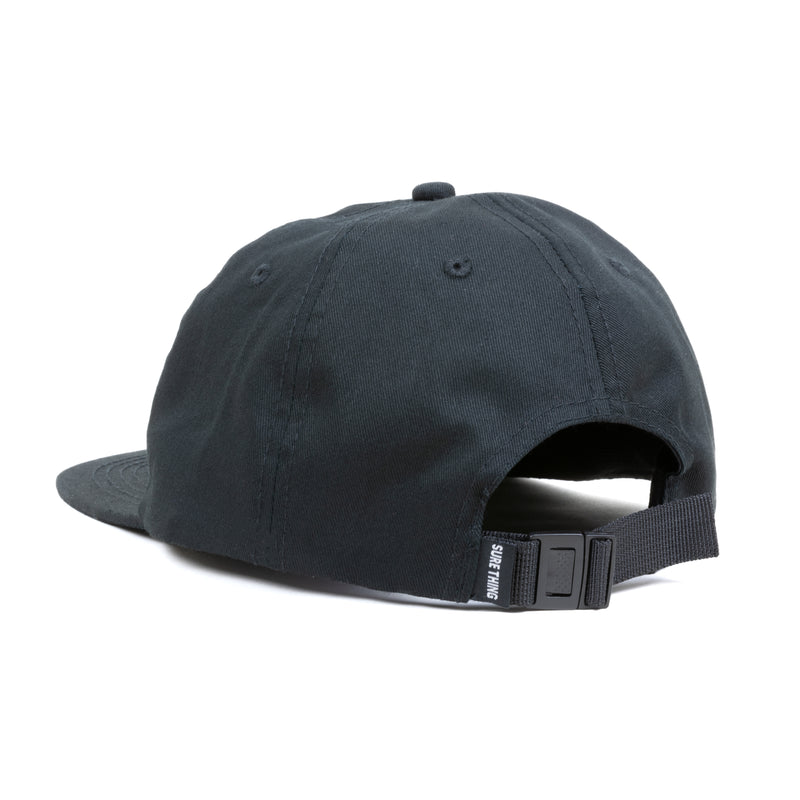 Logo 6 Panel Hat, Black